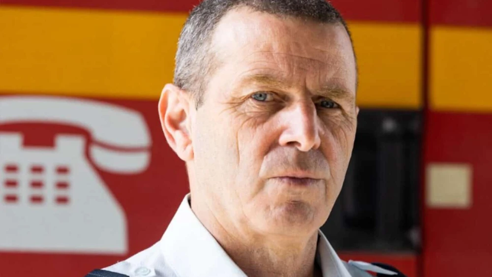 Fire and Rescue Commissioner Eyal Caspi. Credit: Israel Fire and Rescue Services.