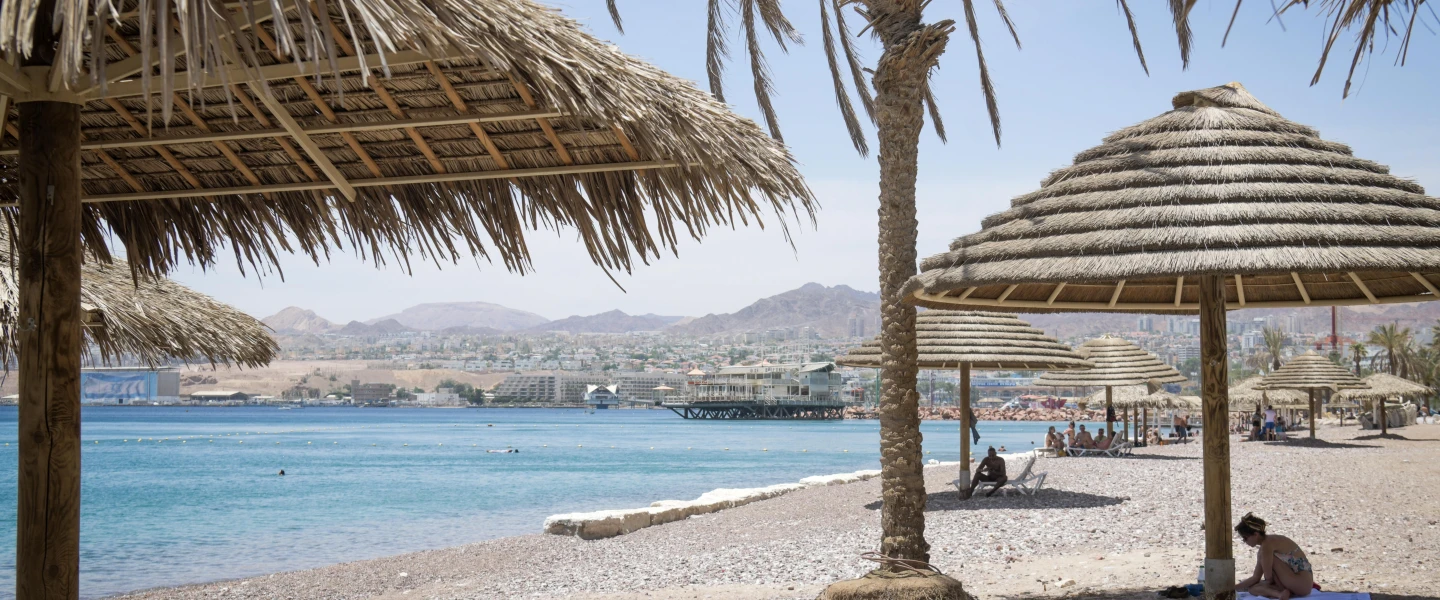 Enjoying at the Red Sea in the southern Israeli city of Eilat on May 13, 2020. Photo by Yossi Zeliger/Flash90.