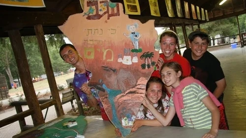 Click photo to download. Caption: Campers at Moshava, a religious Zionist camp whose director, Alan Silverman, writes that the goal is to "introduce new elements of 'old' concepts and themes to students who already have an excellent foundational understanding of Judaism and Zionism." Credit: Camp Moshava.