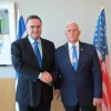 Israeli Foreign Minister Israel Katz meets with former U.S. Vice President Mike Pence, Jan. 7, 2024. Credit: Israeli Foreign Ministry.