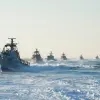 A fleet of Israeli Navy boats patrolling the waters in the Mediterranean Sea off the coast of Gaza. Credit: IDF Spokesperson's Unit.