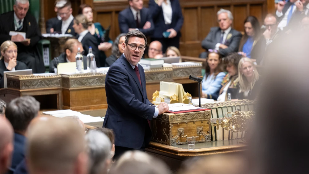 British Prime Minister Andy Burnham in the House of Commons on Sept. 9, 2026. Credit: House of Commons via Creative Commons.