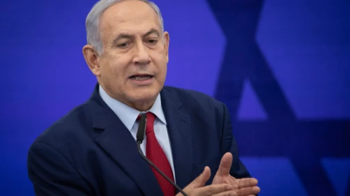 Israeli Prime Minister Benjamin Netanyahu delivers a statement to the press regarding extending Israeli sovereignty to the Jordan Valley on Sept. 10, 2019. Photo by Hadas Parush/Flash90.