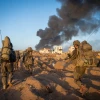 Israeli troops operating in the Hamas-ruled Gaza Strip, Nov. 12, 2023. Credit: IDF.