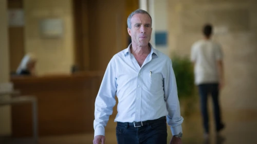 Elazar Stern arrives to a Foreign Affairs and Defense Committee meeting at the Knesset in Jerusalem on July 26, 2016. Photo by Yonatan Sindel/Flash90.