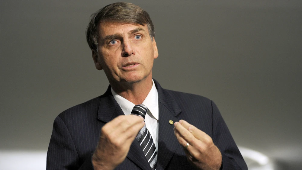 Brazilian President Jair Bolsonaro, a right-wing anti-establishment figure who has promised to upend the status quo in the country, including improving ties with Israel. Credit: Wikimedia Commons.