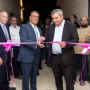 Stuart Hershkowitz (left) seen with the Mayor of Jerusalem Moshe Lion and former Minister of Jerusalem Affairs Zev Elkin at an inauguration of a JCT campus dorm.