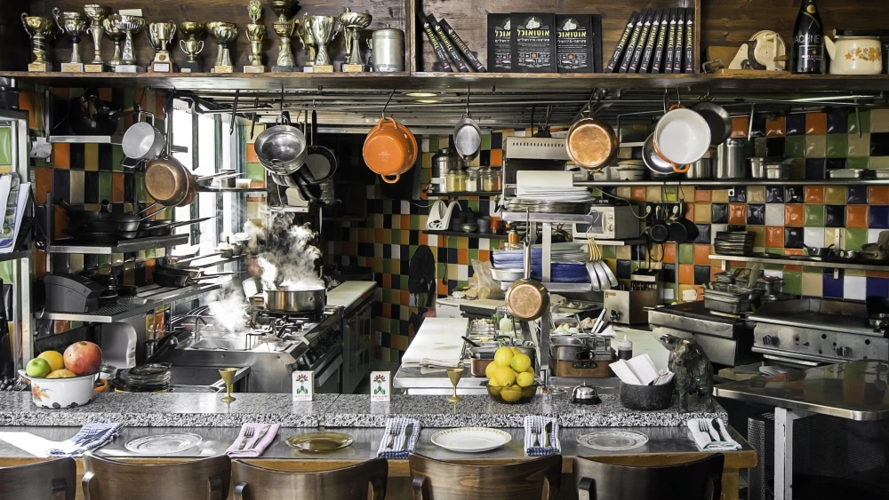 Chef Assaf Granit’s restaurant “Machneyuda” in the Machane Yehuda Shuk. Courtesy.