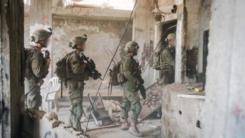 Israeli soldiers operating in the Gaza Strip, April 9, 2024. Credit: IDF.