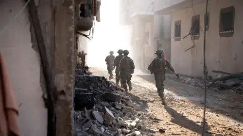 Israeli troops operating in the Hamas-ruled Gaza Strip, Dec. 28, 2023. Credit: IDF.