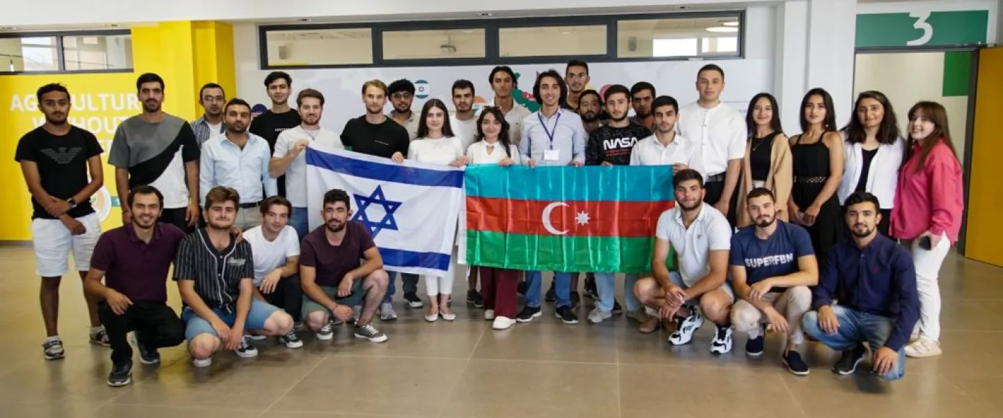 Azerbaijani agricultural students in Israel's Arava region towards the end of their program, June 7, 2023. Photo by Kobi Natan/TPS.