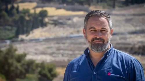 Vox party leader Santiago Abascal in Jerusalem, May 29, 2024. Photo by Oren Ben Hakoon.