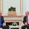 Israeli Prime Minister Benjamin Netanyahu meets with Russian President Vladimir Putin at the Kremlin in Moscow, July 11, 2018. Photo by Kobi Gideon/GPO.