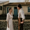 Yehudit Salomon (played by Ana Ularu) and Moshe Rabinovich (played by Alban Ukaj) in the 2025 Hebrew-English film “For the Love of a Woman.” Photo by Vincenzo Aluia ©2023 Colorado Film Production, Vivo Film.