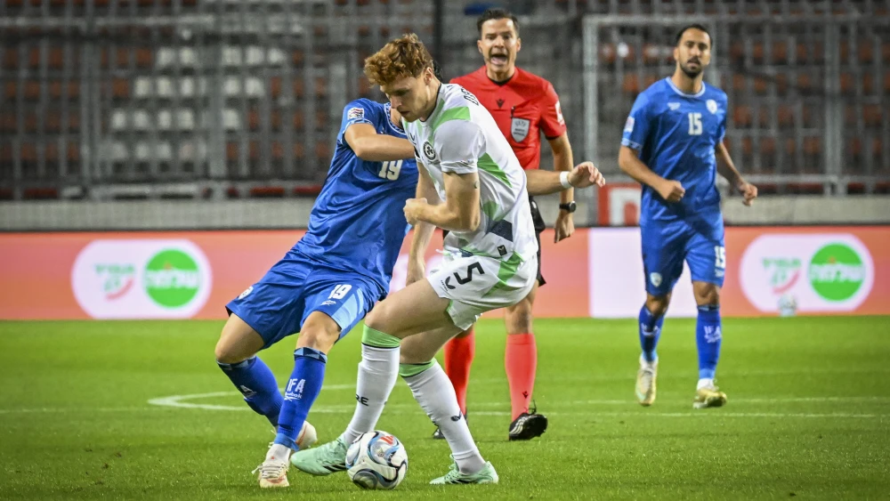 The UEFA Nations League soccer match between Israel and the Republic of Ireland at Nagyerdei Stadium in Debrecen, Hungary, on Sept. 27, 2026. Photo by Flash90.