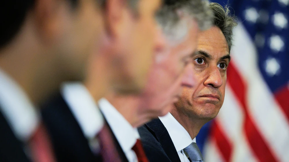 Edward Miliband, Secretary of State for Foreign and Commonwealth Affairs of the United Kingdom, attends a bilateral meeting between Britain and America in conjunction with the 81st session of the U.N. General Assembly at its headquarters in New York City, Sept. 22, 2026. Photo by Chip Somodevilla/Getty Images.