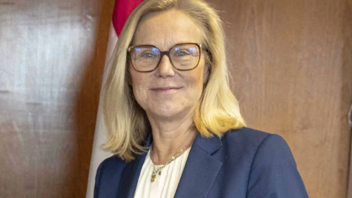 Sigrid Kaag visits the State Department in Washington on Nov, 15, 2023. Photo by Freddie Everett/State Department.