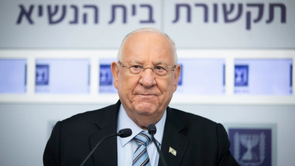 Israeli President Reuven Rivlin speaks with the media at the President's Residence in Jerusalem on Sept. 23, 2019. Photo by Hadas Parush/Flash90.