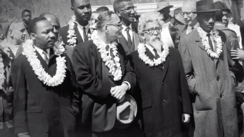 Rabbi Abraham Joshua Heschel with Martin Luther King Jr.