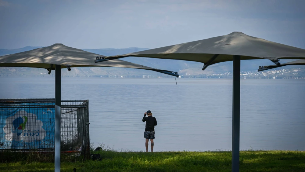 A view of the Sea of Galilee in northern Israel, April 9, 2024. Photo by Michael Giladi/Flash90.