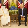 U.S. President Donald Trump meets with Emir of Qatar Sheikh Tamim bin Hamad Al Thani in Saudi Arabia, May 21, 2017. Credit: White House/Shealah Craighead.