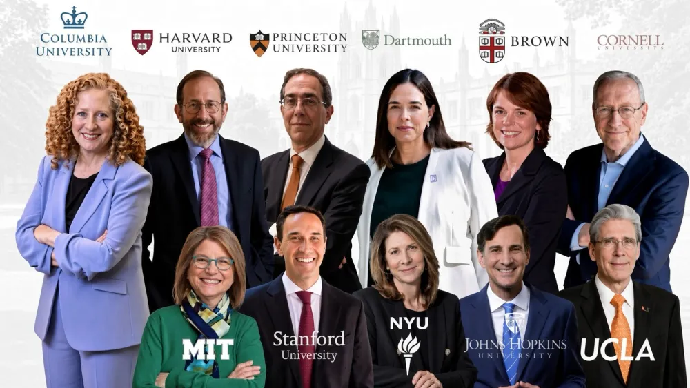 Jewish university presidents. Credit: Genesis Prize Foundation.