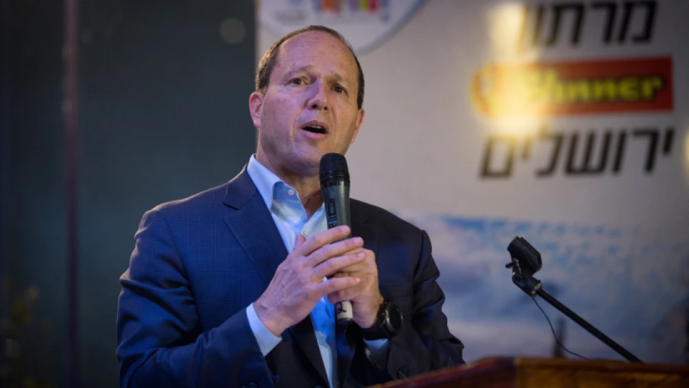 Jerusalem mayor Nir Barkat. Feb. 13, 2018. Photo by Yonatan Sindel/Flash90.