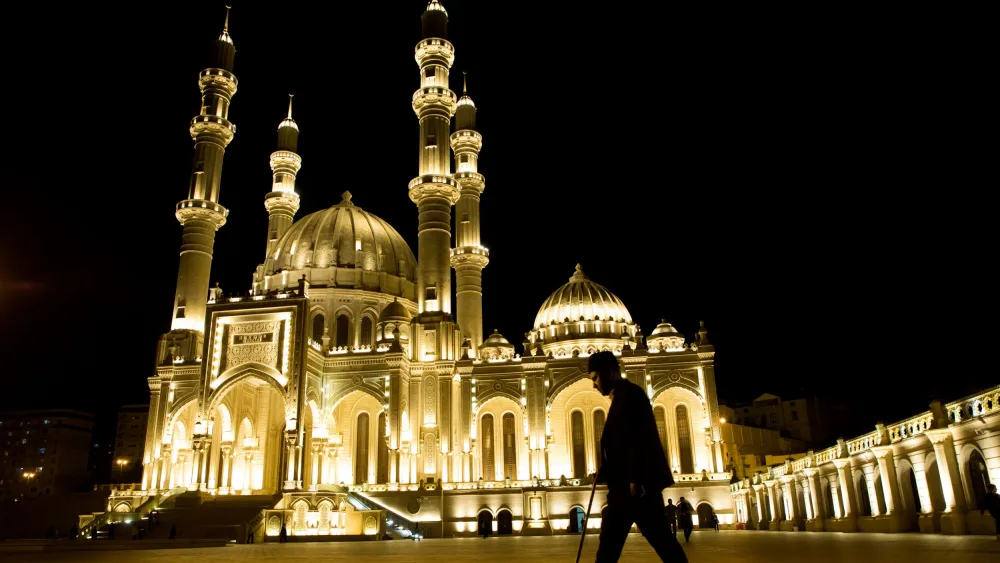 The Heydar Mosque in Baku, Azerbaijan, Oct. 11, 2019. Photo by Nati Shohat/Flash 90.