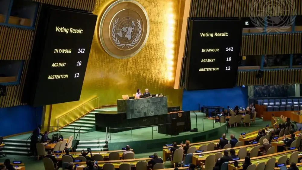 U.N. General Assembly Vote