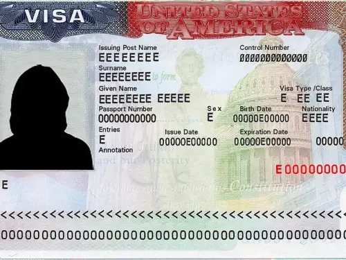 US Visa Specimen