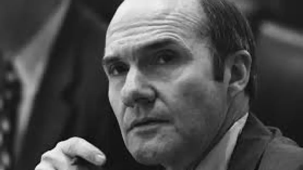 National Security Advisor Brent Scowcroft at a meeting following the assassinations of Ambassador Francis E. Meloy Jr. and Economic Counselor Robert O. Waring in Beirut in 1976. Credit: Gerald R. Ford Presidential Library via Wikimedia Commons.