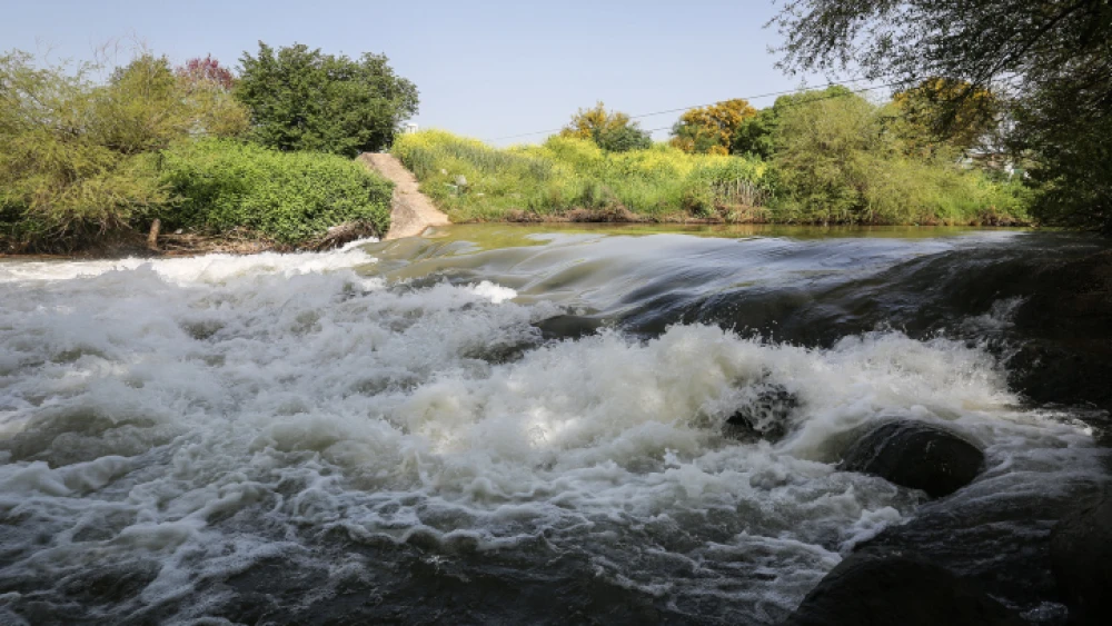 The Jordan River near Kfar Blum, in the Upper Galilee, April 8, 2019. Photo by Yossi Zamir/Flash90.