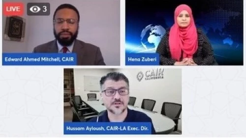 Council on American-Islamic Relations (CAIR) livestream of a conference on racism, March 3, 2022. Source: Screenshot.