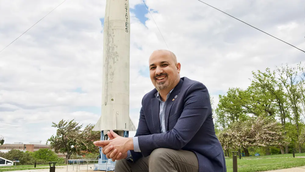 Israeli native Eliad Peretz works at the NASA Goddard Space Flight Center in Greenbelt, Md. Credit: Courtesy.