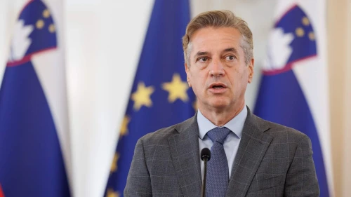 Slovenian Prime Minister Robert Golob speaks in Ljubljana on July 21, 2025. Credit: The Government of Slovenia.