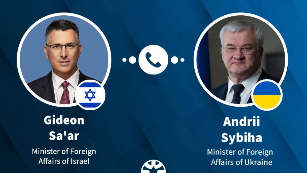 Israel’s Foreign Minister Gideon Sa’ar held a phone call with Ukrainian Foreign Minister Andrii Sybiha to discuss bilateral ties and regional security, April 2, 2026. Source: @gidonsaar/X.
