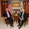 Israeli Prime Minister Benjamin Netanyahu meets with former U.S. Secretary of State John Kerry in Jerusalem on Nov. 6, 2013. Photo by Miriam Alster/Flash90.