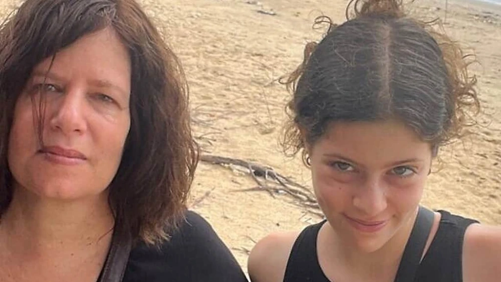 Hila Rotem Shoshani, 12, with her mother, Raya Rotem. Courtesy photo via TPS.