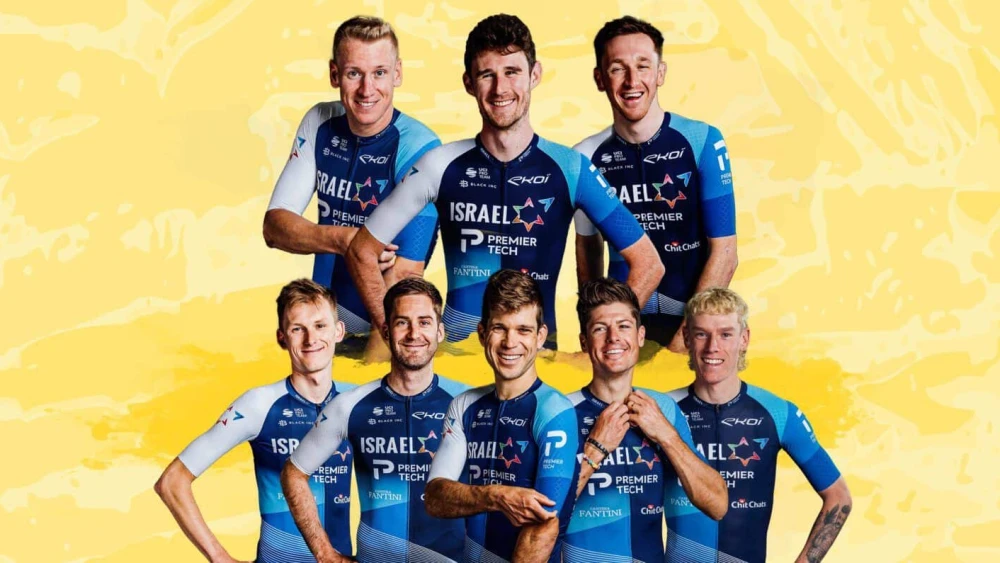 Israel-Premier Tech's team for the 2024 Tour de France. Credit: Israel-Premier Tech.