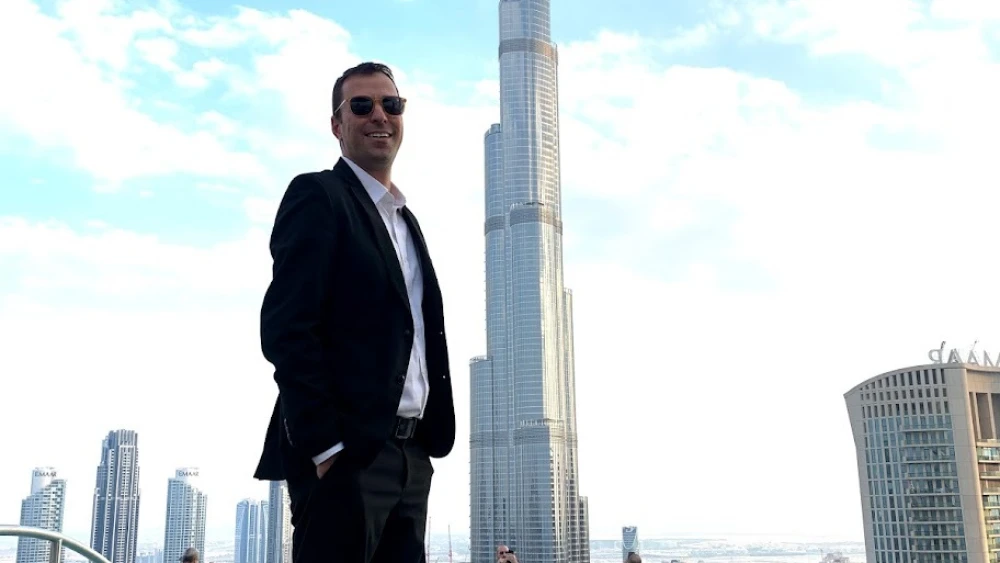 Gilad Carni in Dubai. Photo courtesy of UAE Israel Innovation Office.