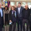 Israeli Aliyah and Immigration Minister Pnina Tamano-Shata (third from left) visits the Israeli civilian field hospital in Mostyska, western Ukraine, on April 7, 2022. Source: Twitter.