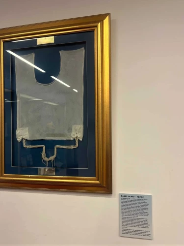 From the exhibit “Cricket and the Jewish Community,” on view at Lord’s Cricket Ground in North London. Photo by Georgia L. Gilholy.