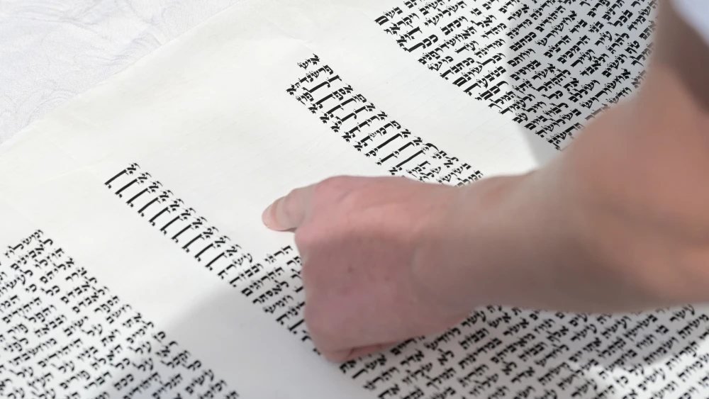 Jews, some of them new immigrants, read the Megillat Esther (the Scroll of Esther) during the Jewish holiday of Purim in Katzrin in northern Israel on March 7, 2023. Photo by Michael Giladi/Flash90.