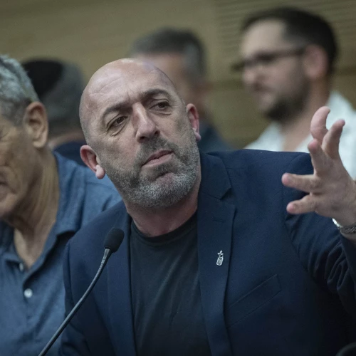 Knesset member Sasson Guetta speaks during a meeting of the Committee on Public Projects at the Knesset, Feb. 10, 2026. Photo by Yonatan Sindel/Flash90.