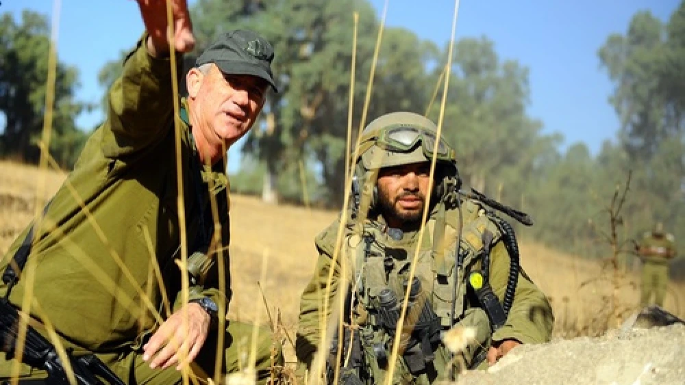 Israel Defense Forces Chief of Staff Lt. Gen. Benny Gantz visits a Golani battalion exercise in the Golan Heights on Aug. 21, 2012. Credit: Ori Shifrin, IDF Spokesperson's Unit.