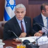Israeli Prime Minister Yair Lapid leads a Cabinet meeting in Jerusalem, July 3, 2022. Credit: Marc Israel Sellem/POOL.