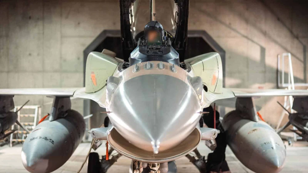 An Israeli Air Force fighter jet prepares to strike military sites in Iran, June 13, 2025. Credit: IDF.