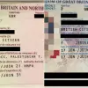 Ayelet Balaban's old and new British passports. Upon renewing the document, Balaban, who holds dual citizenship, was surprised to discover that her place of birth had been changed, from "Jerusalem" to "Occupied Palestinian Territories." Photo by Ayelet Balaban.