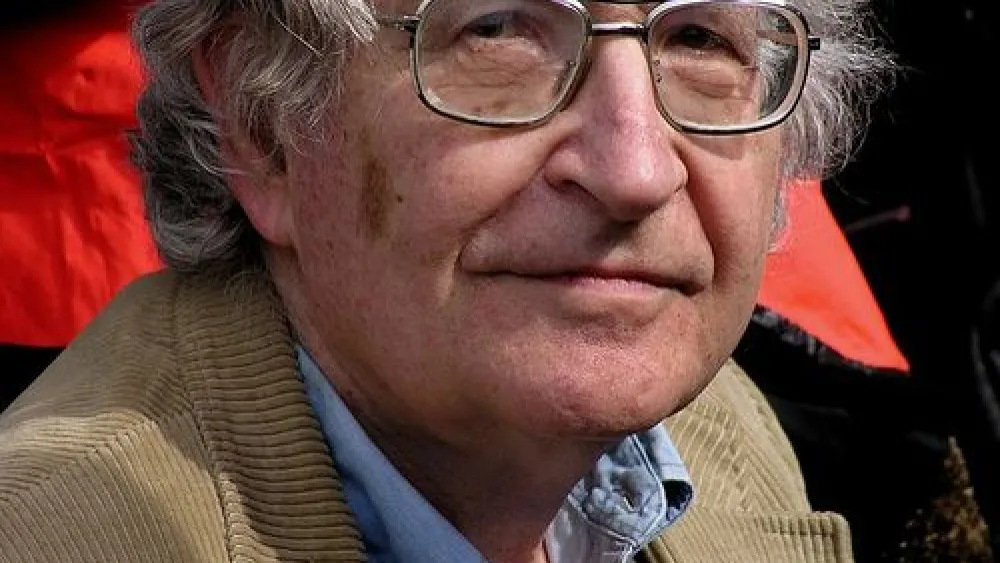 Noam Chomsky (pictured) was among the Israel-bashers who spoke at a Methodist-affiliated conference in Lexington, Mass. Credit: Duncan Rawlinson via Wikimedia Commons.