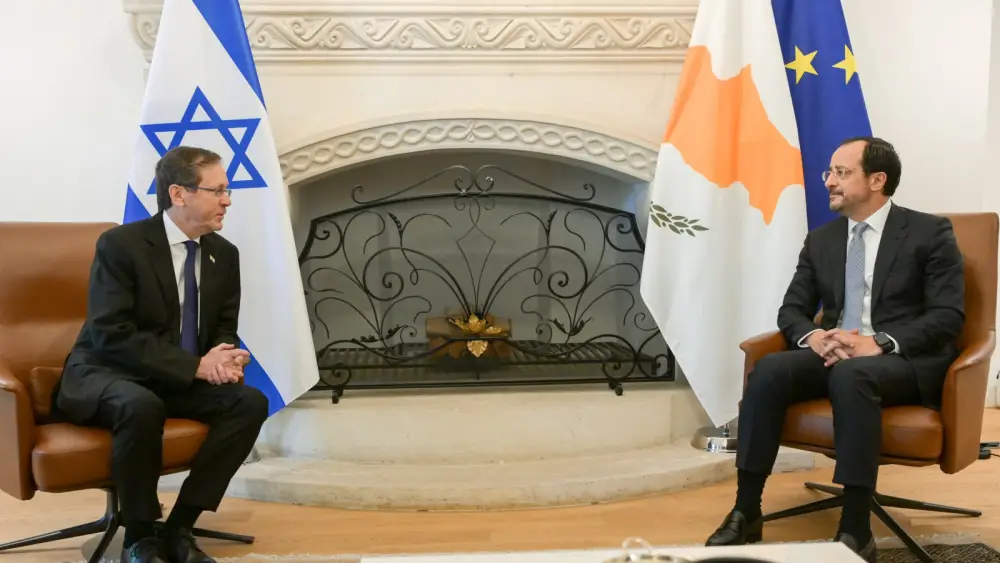 In Cyprus Herzog voices hope for Lebanon to join regional talks